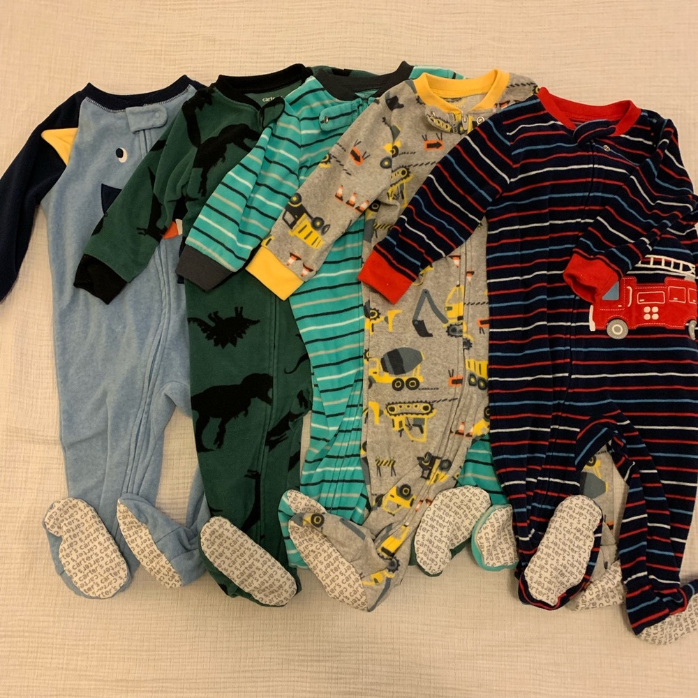 Fleece sleeper bundle - baby boy 12 month